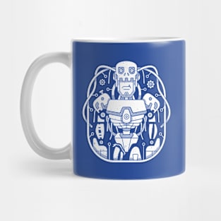 Digital Mechanical Cyborg Mug